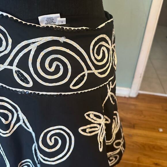 Basil & Maude Black Sequin Skirt - Picture 9 of 14